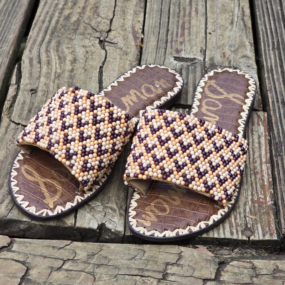 Sam Edelman Women’s Gunner Beaded Slide Sandal Size 9m